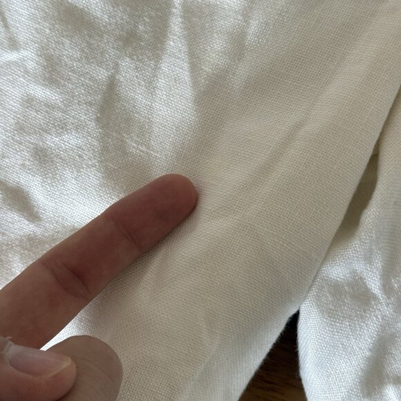 ANDERSON & SHEPPARD Savile Row Chino Shorts - White - Size 32 100% Linen READ - Picture 4 of 16